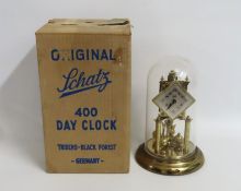 A Schatz 400 day anniversary clock with box, 250mm