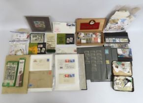 A quantity of stamps & related items including thi