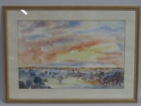 A Michael Gilmour watercolour depicting Greenwich