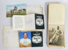 An autograph album featuring a hand signed photo o