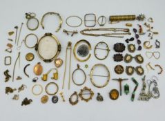 A quantity of antique & 18th/19thC. jewellery item
