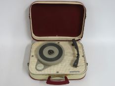 A cased Fidelity record player, model HF31