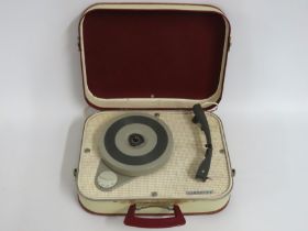 A cased Fidelity record player, model HF31