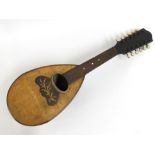 An antique Salvador Ibaneze mandolin a/f, 650mm lo