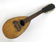 An antique Salvador Ibaneze mandolin a/f, 650mm lo