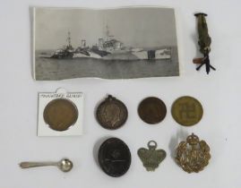 A George V WW1 Merchant Seaman medal awarded to Ts