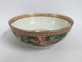 A c.1900 Chinese porcelain bowl, decorated with dr
