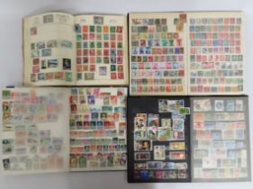 Four albums of various stamps