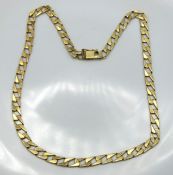 A 14ct gold curb link chain, 520mm long, 30.4g
