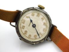A boxed Daxi silver watch, runs when wound, dial 2