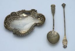 A 1902 Edwardian silver pin dish by Edward Pringle