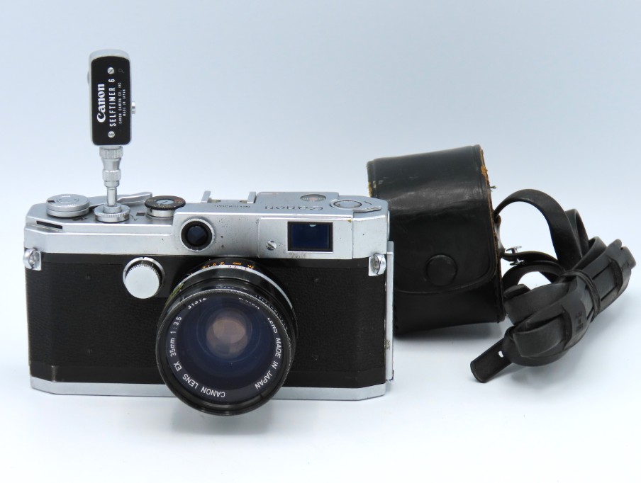 A Canon Rangefinder 35mm film camera & an Canon EX