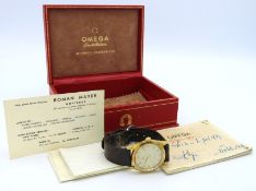 A 1959 gents 18ct gold Omega Automatic Seamaster w