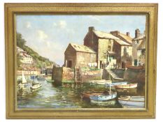 A framed early 20thC. impressionist oil on canvas