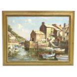 A framed early 20thC. impressionist oil on canvas