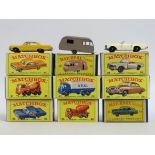 Nine boxed Lesney Matchbox Series diecast models n