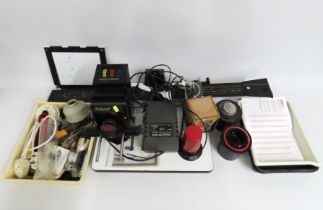 A Durst M670 Colour Enlarger & assorted dark room