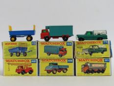 Six boxed Lesney Matchbox Series diecast models no