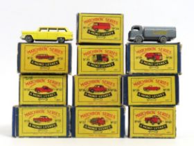 Ten boxed Moko Lesney Matchbox Series diecast mode