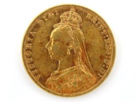 An 1887 jubilee head Victoria full gold sovereign