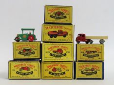 Six boxed Moko Lesney Matchbox Series diecast mode