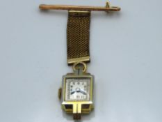 A fob watch awarded to A. De. Goris Mathias for th