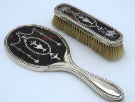 An Edwardian 1907/8 London silver & tortoiseshell