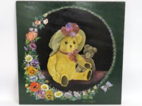 A Gillian Litchfield oil on panel depicting a tedd