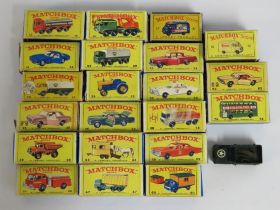 Twenty one boxed Lesney Matchbox Series diecast mo