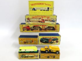 Seven boxed Matchbox Major diecast model packs nos