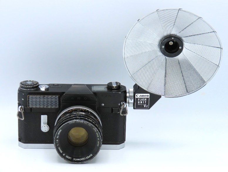 A Canon RM Canonflex 35mm film camera with Super C