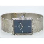 An 18ct white gold Pierce wristwatch set with appr