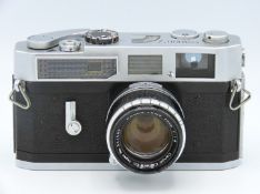 A Canon Model 7 35mm film camera with Canon 50mm l