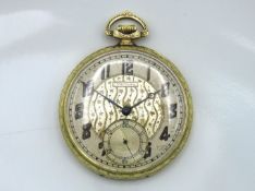 A 1924 Waltham USA 17 jewel movement pocket watch