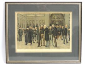 A framed Vanity Fair chromolithograph print depict