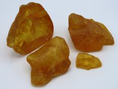 A quantity of natural amber pieces, total weight 1
