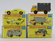 Four boxed Lesney Matchbox Series diecast models n