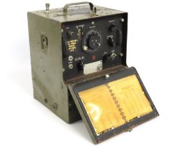 A Bendix military radio frequency meter BC-221-M,