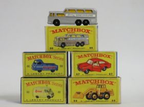 Five boxed Lesney Matchbox Series diecast models n