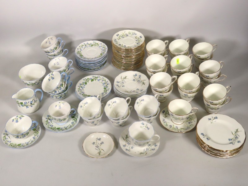 Twenty pieces of Shelley 'Harebell' porcelain tea