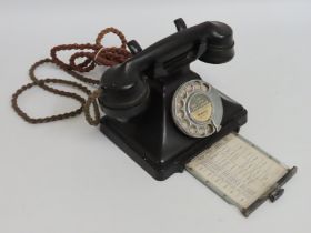 A Bakelite telephone, formerly at a doctors recept