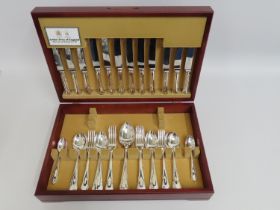 An Arthur Price six place setting canteen of silve