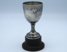 A mounted 1929 Birmingham silver trophy with chase