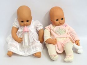 Two Baby Annabell toy dolls