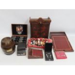A selection of Remy Martin items including a cabin