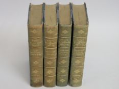 Four volumes of the Works of Robert Louis Stevenso