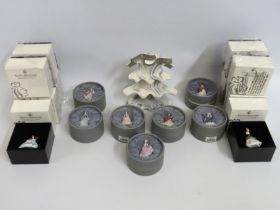 A selection of Royal Doulton miniature ladies figu