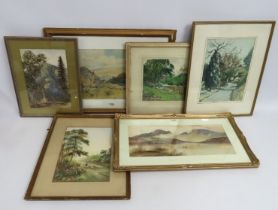 A selection of eight various painters framed lands