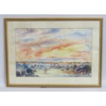 A framed & signed watercolour by Michael Gilmour d