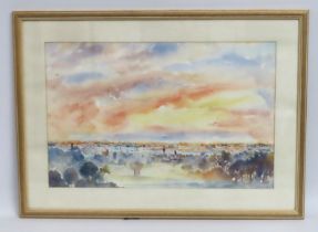 A framed & signed watercolour by Michael Gilmour d